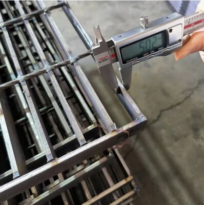 En iyi drenaj için 38/50/76/100 mm çapraz çubuk pitch ile galvanizli paslanmaz çelik ızgara