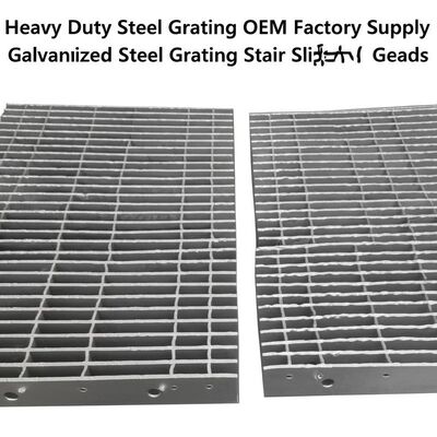 Endüstriyel Platformlar için Ağır Hizmet Tipi Sıcak Daldırma Galvanizli Çelik Izgara Kaymaz Merdiven Basamakları