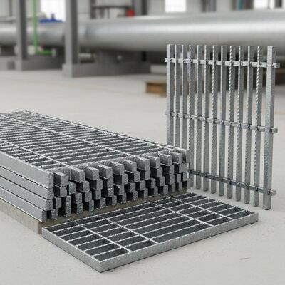 Endüstriyel platformlar ve hendek kaplamaları için sıcak daldırılmış galvanize ağır görevli tırnaklı çelik ızgara
