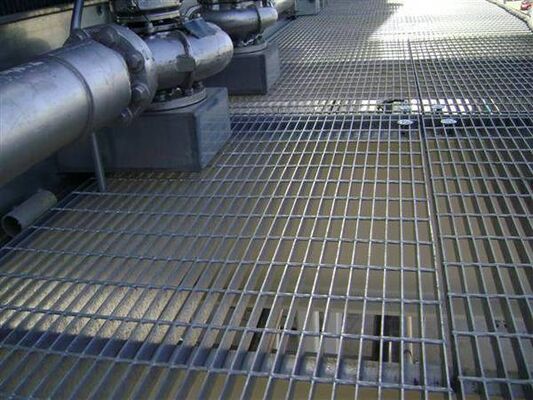 Metal Çubuk Izgara Platformları için Özelleştirilebilir Boyutlara Sahip Sıcak Daldırma Galvanizli Kaymaz Çelik Izgara