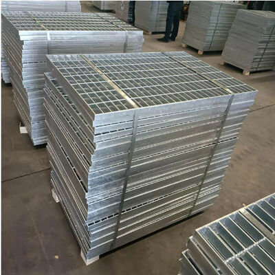 Sıcak daldırılmış galvanize serrated çelik ızgara ağır görev uygulamaları için 25x5 mm rulman çubuğu ile