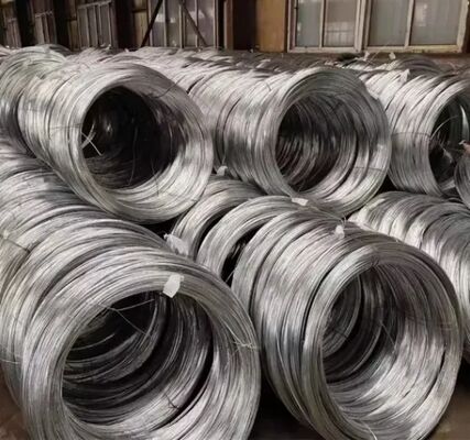 Sıcak daldırılmış galvanizli demir tel 40-240g/m2 çinko kaplama ve düşük karbonlu çelik ile BWG 8-BWG 22 boyutlarında